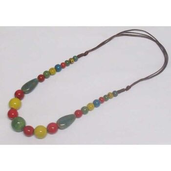 ceramic ball necklace jewelry in any color