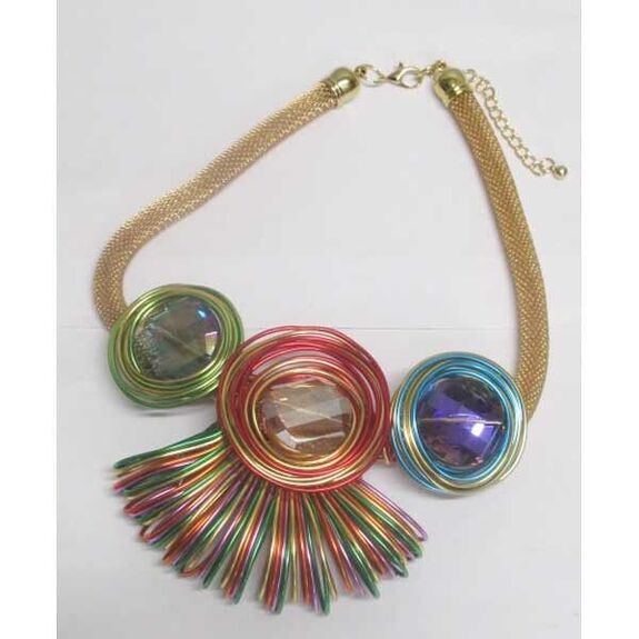 jewelry in all colors, gold mesh chain