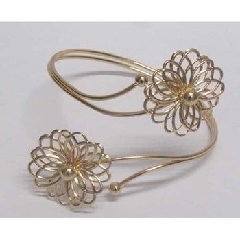 Double flower jewelry armband