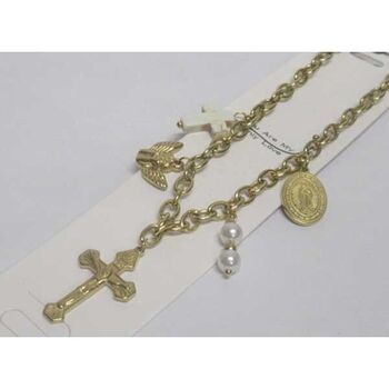 bijoux croix ange Vierge Marie en acier