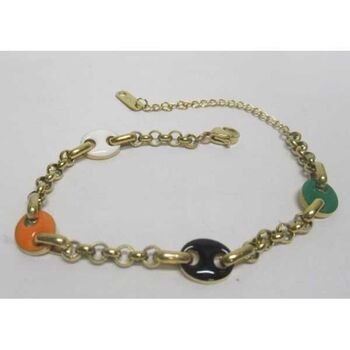 coffee bean bracelet jewelry in steel colors