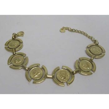 steel coin jewelry bracelet