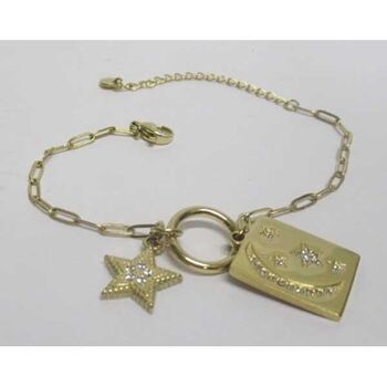 steel moon star bracelet jewelry