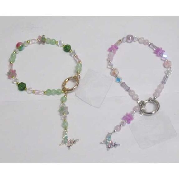 Butterfly pendant jewelry bracelet for phone