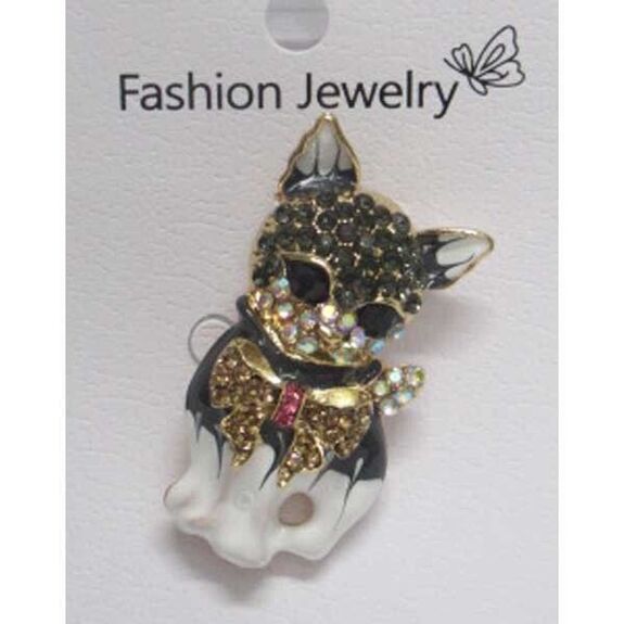 jewelry brooch pin cat knot