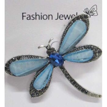 blue dragonfly brooch jewelry