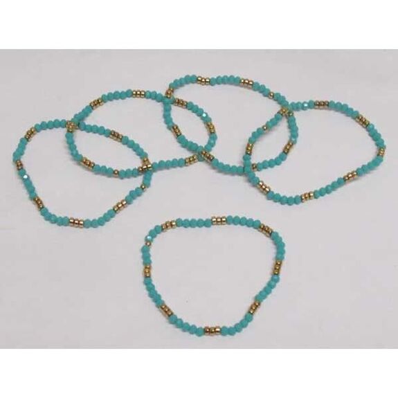 lot de 5 bracelet perle turquois