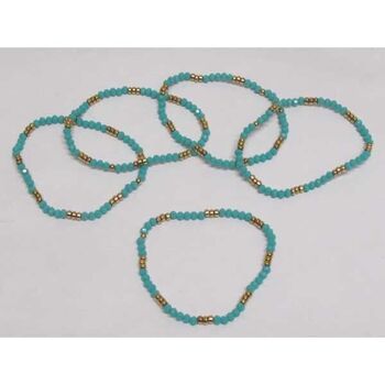 lot de 5 bracelet perle turquois