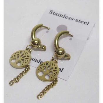 Boucles acier inoxydable arbre de vie