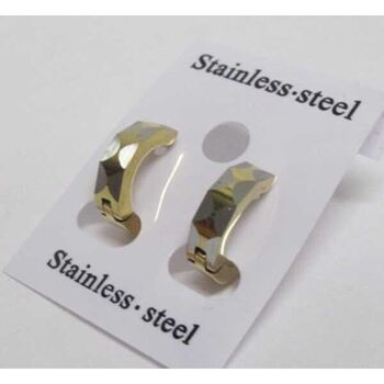 boucles d'oreilles créole argent doré losange