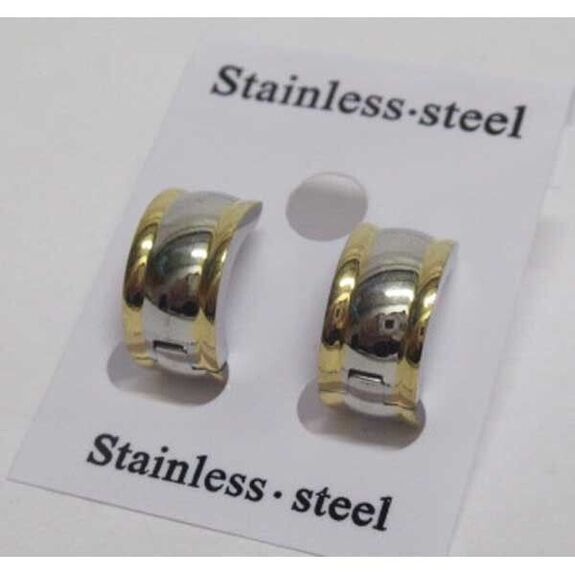 gold silver creole earrings