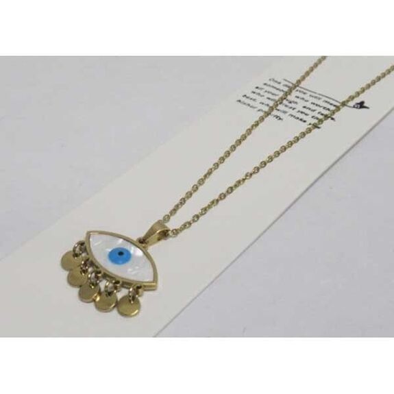 jewel pendant steel blue eye protection