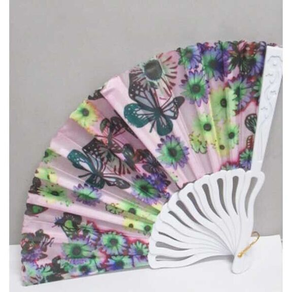 eventail theme papillon