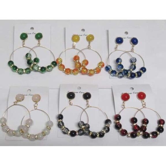 boucle d'oreille anneau cercle couleur