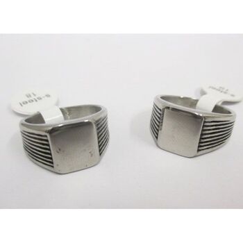 bague chevalière acier toute simple