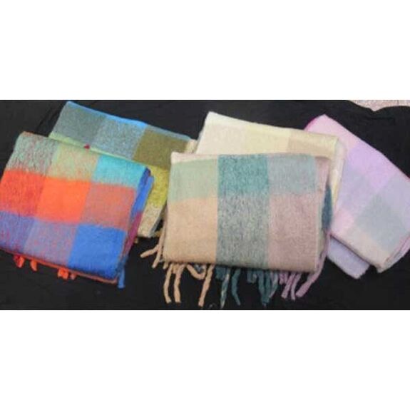 fringed scarf in the color of the moment