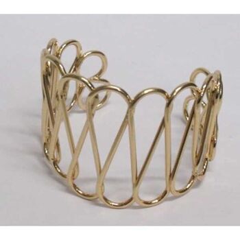 Women's cuff jewelry, figure-eight mesh design