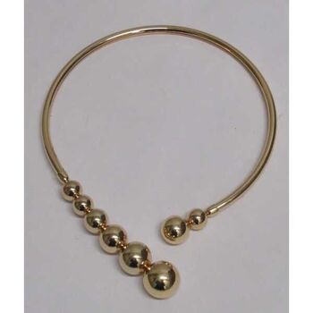 Collier cerceau petites et grandes boules