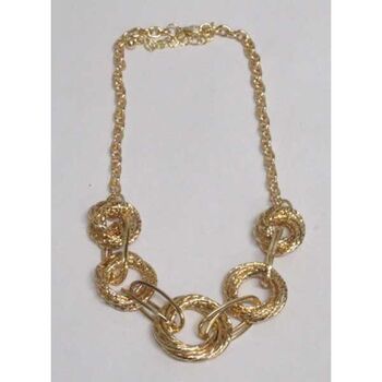 collier metal rondelles doré