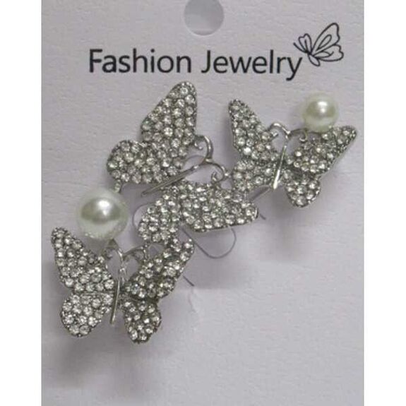 family brooch jewelry, butterfly, pearl