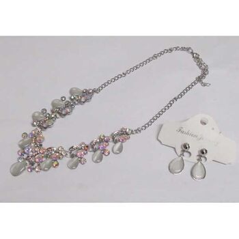 jewelry necklace tears cat's eye leaf