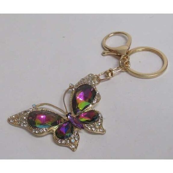 bijoux de sac papillon dore multi