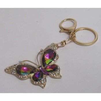 bijoux de sac papillon dore multi