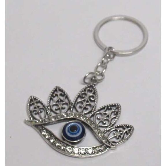 blue eye crown keychain