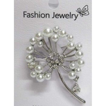 bijoux broche branche perle