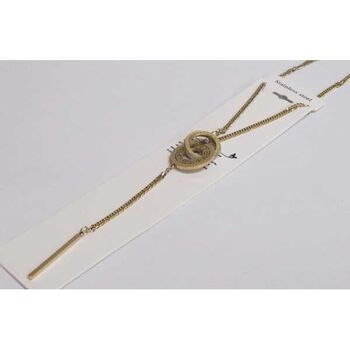 Steel jewelry, intertwined circle and pendant stick