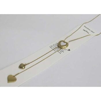 bijoux collier coeur et petits coeurs pendants