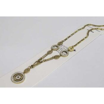 steel chain jewelry with Roman numerals and rhinestones