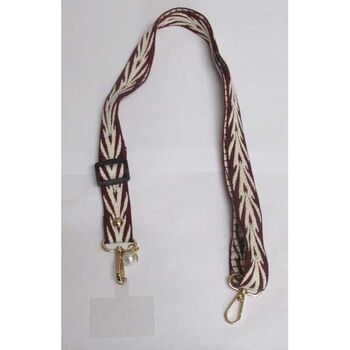 bijoux smartphone tissu bordeaux feuille