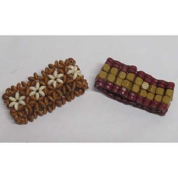 Lot 12 jewelry coconut wood