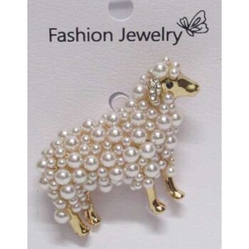 mouton dore broche bijoux