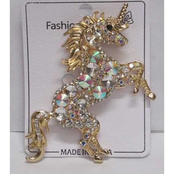 bijoux broche licorne