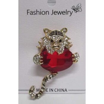 broche tigre cristal ventre
