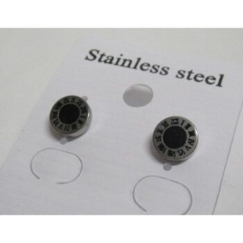 Roman numeral stud earrings