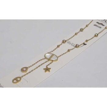 collier Emmaline cristaux nacre acier