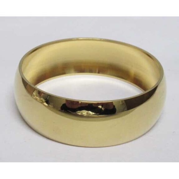 bijoux acier jonc lisse doré