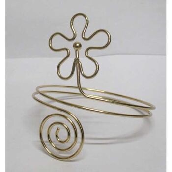 Flower and spiral armband