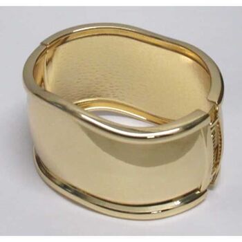 shiny gold cuff bracelet