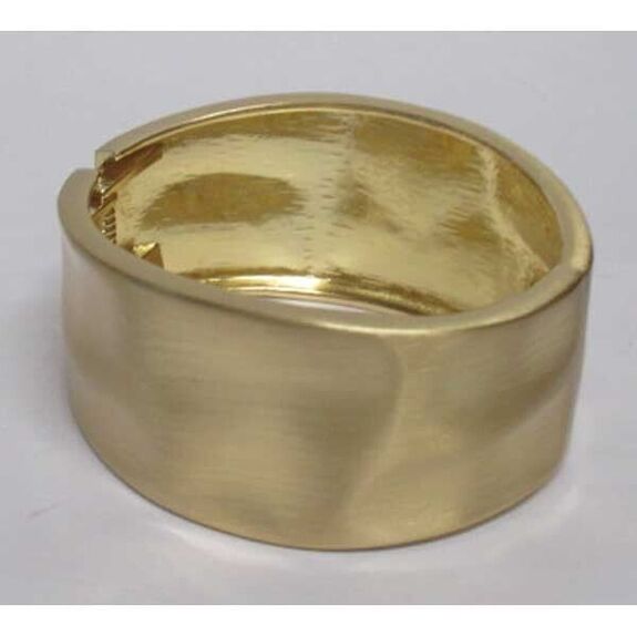 smooth matte gold bracelet