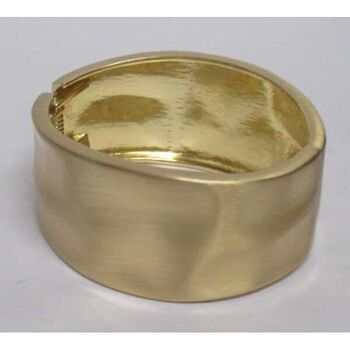 smooth matte gold bracelet