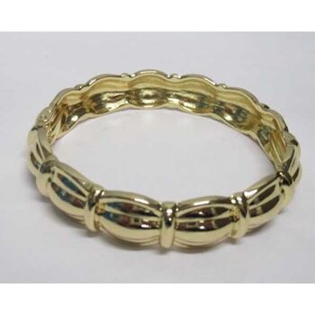 women's gold-plated closed rigid bracelet