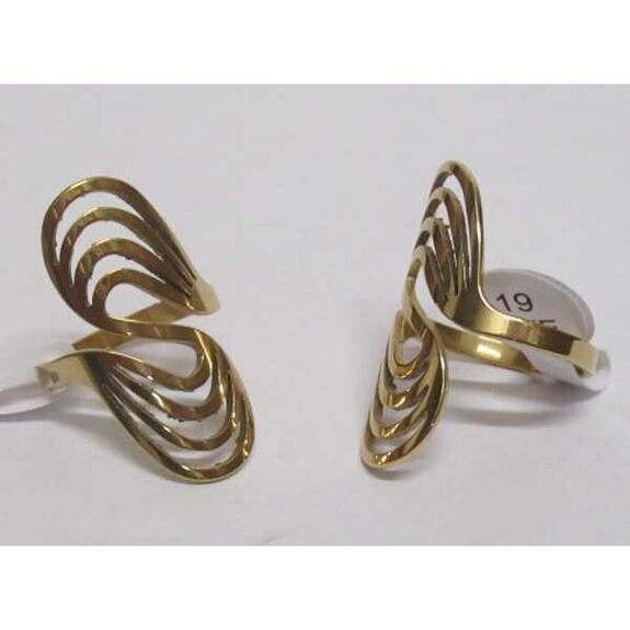 elongated curved steel ring