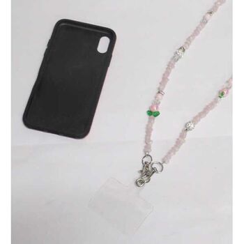 smartphone jewelry in shamballa ball pearl and pink pearl