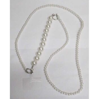 smartphone jewelry, small and large pearls