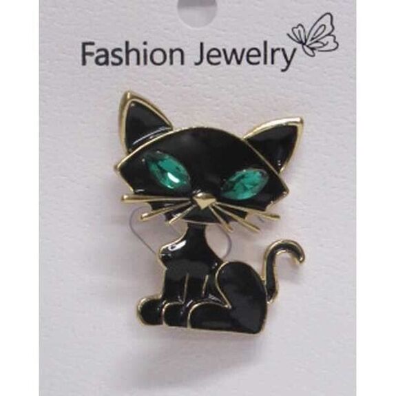 Black cat jewelry, a symbol of luck and happiness