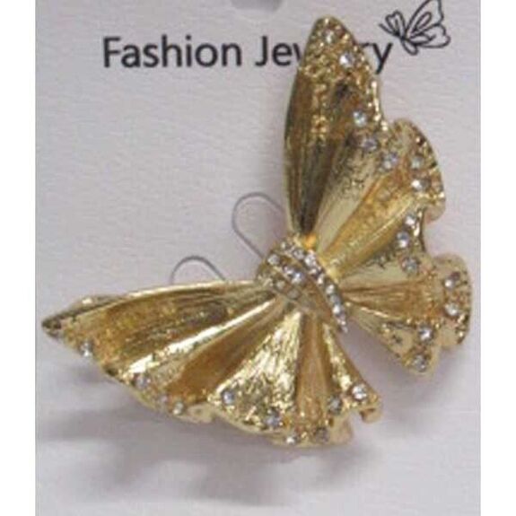 broche bijoux noeud en dore